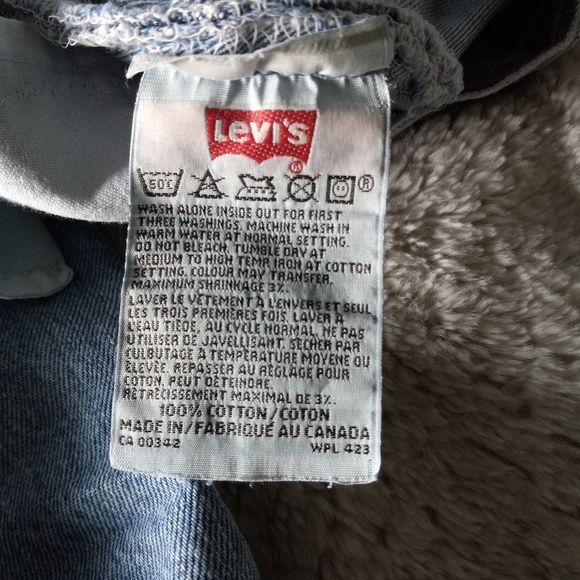 Levi 501 Women's Jeans with Patchwork. Size 36 Waist 32 length - Picture 5 of 6